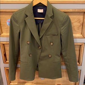 Army green blazer
